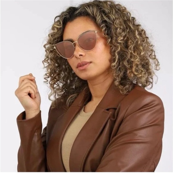 Tom Ford Sunglasses Anais 1005 NEW Cat Eye Rose Gold Metal Aviator Frames - Picture 3 of 7